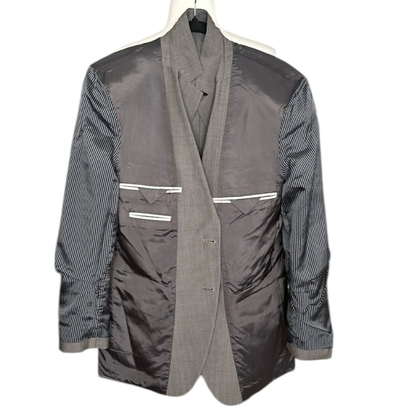 HUGO BOSS Aamon Hago Sport Coat Blazer Jacket Gray Wool Mohair Career, Size 36S - Picture 8 of 13